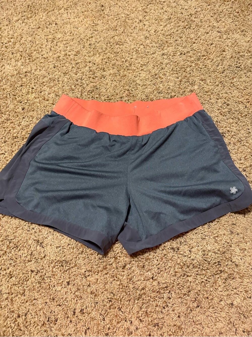 Women's Athletic Shorts with Coral Waistband - Unknown Brand